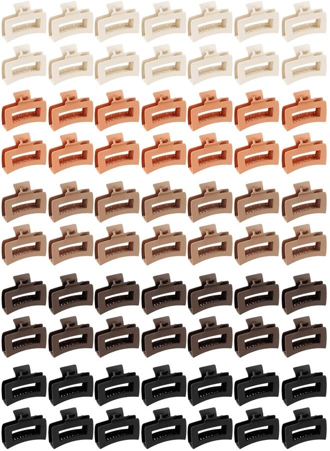 XunYee 100 Pcs Hair Claw Clips Bulk Large Square Jaw Headwear Clips Set for Women Nonslip Rectangle Hair Accessories Clip for Girl Women Gifts Beauty(4.1'',Classic Colors) - Image 1